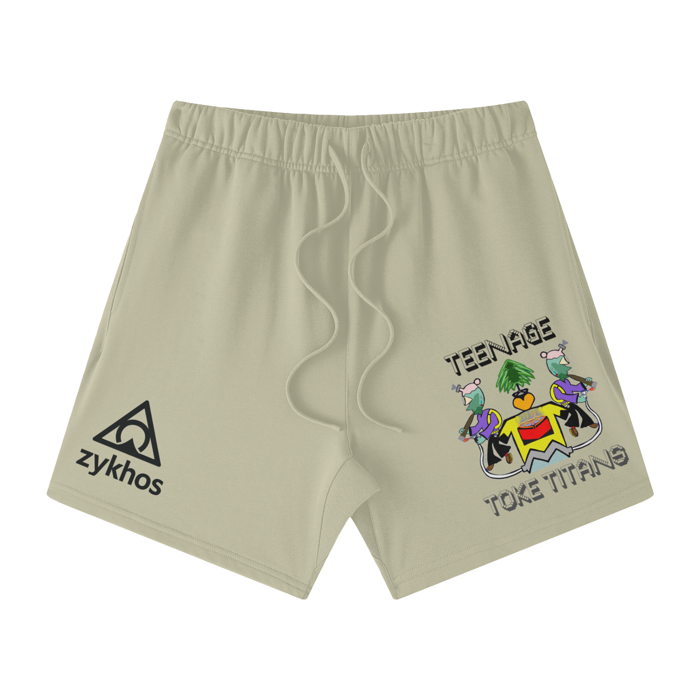 Streetwear Unisex Heavyweight Earth Tone Loose Fit FOG 100% Cotton Shorts