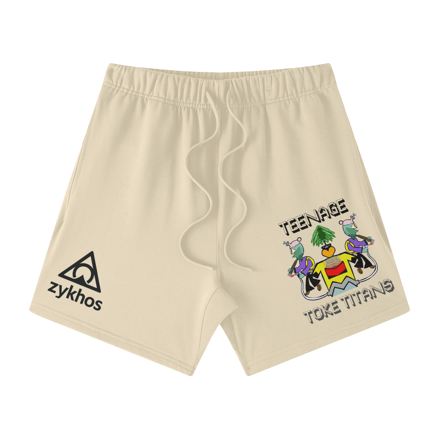 Streetwear Unisex Heavyweight Earth Tone Loose Fit FOG 100% Cotton Shorts