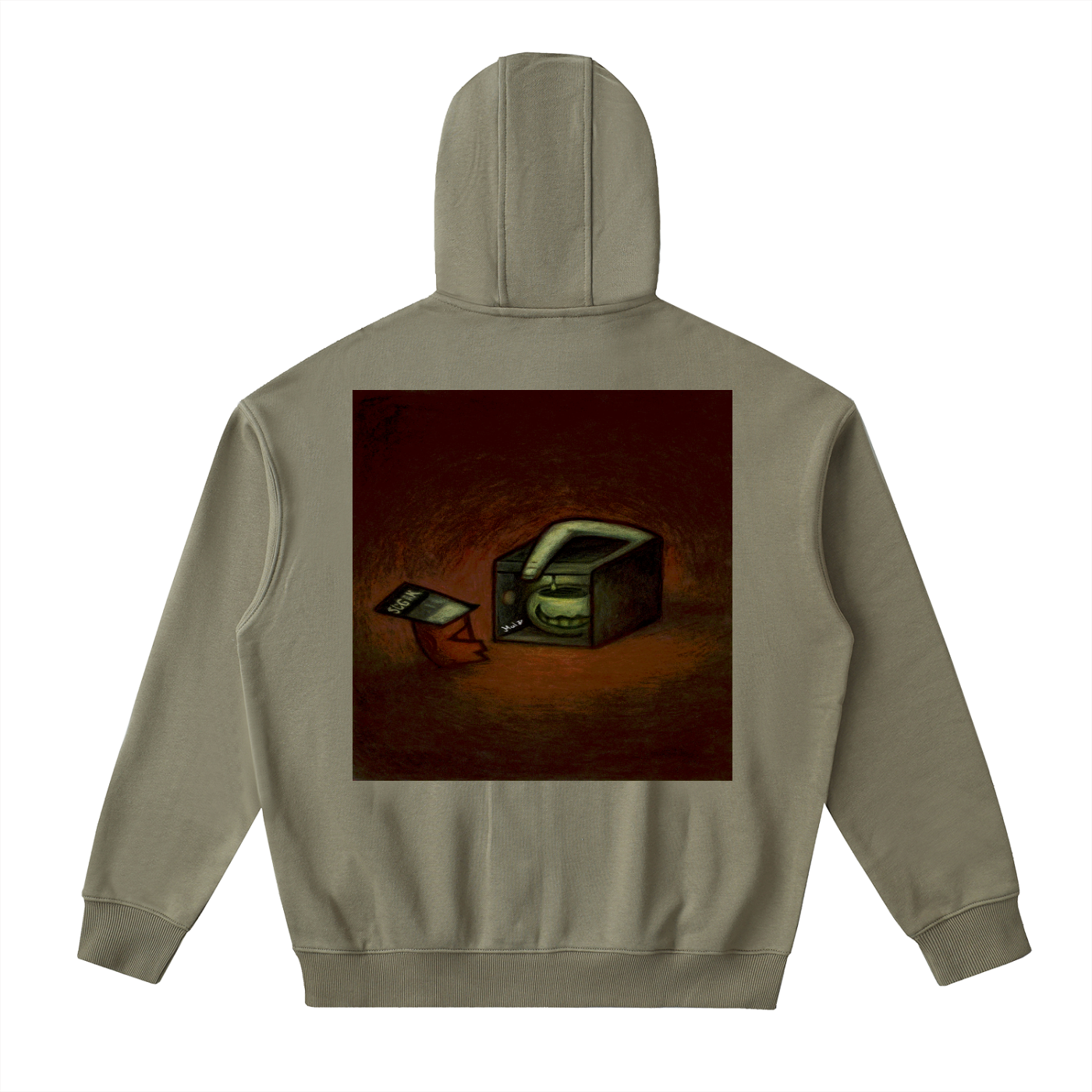 Drop-Shoulder Zip Up Hoodie