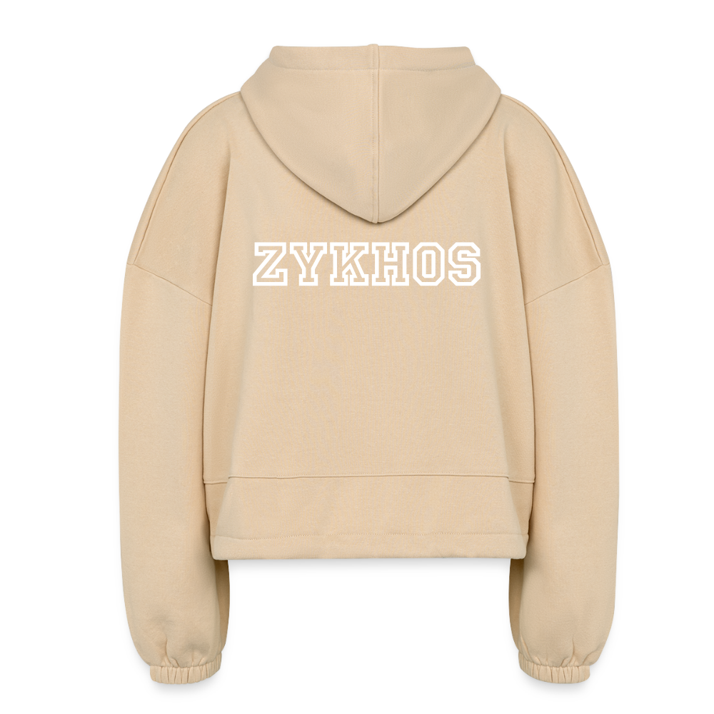 Women’s Cropped Hoodie - nude