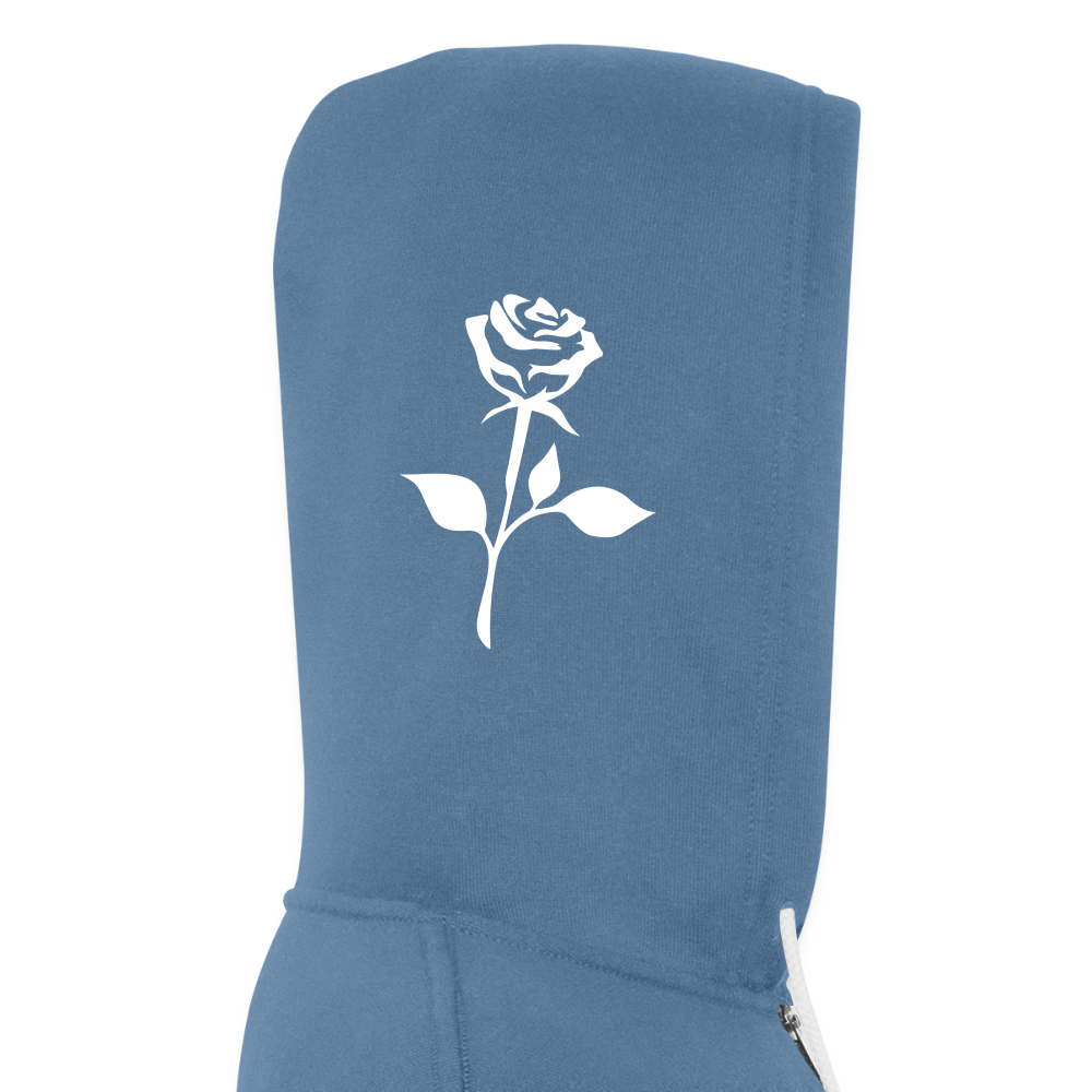 Bella + Canvas Unisex Full Zip Hoodie - steel blue
