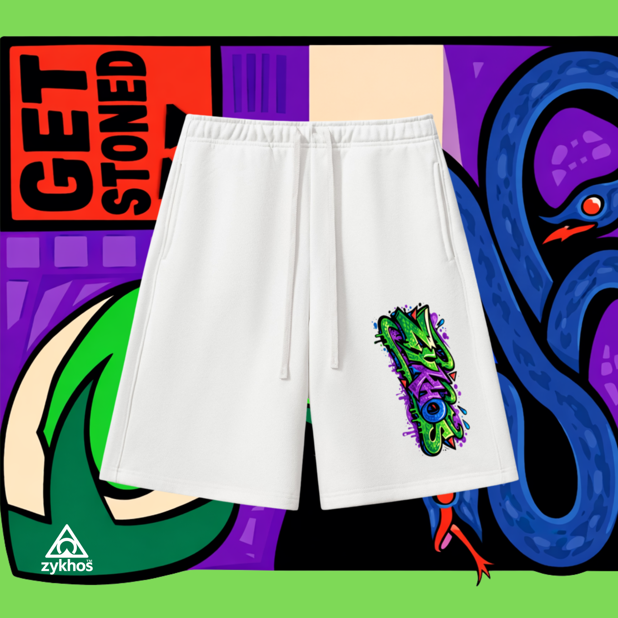 CROMATIC FRACTURE Fleece Shorts