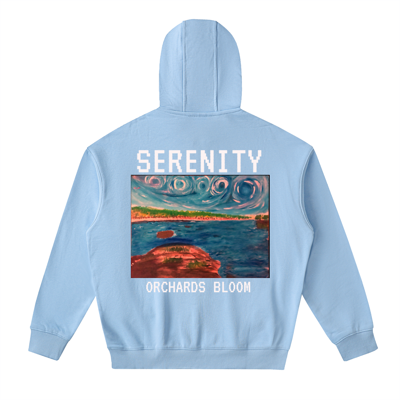 Drop-Shoulder Zip Up Hoodie