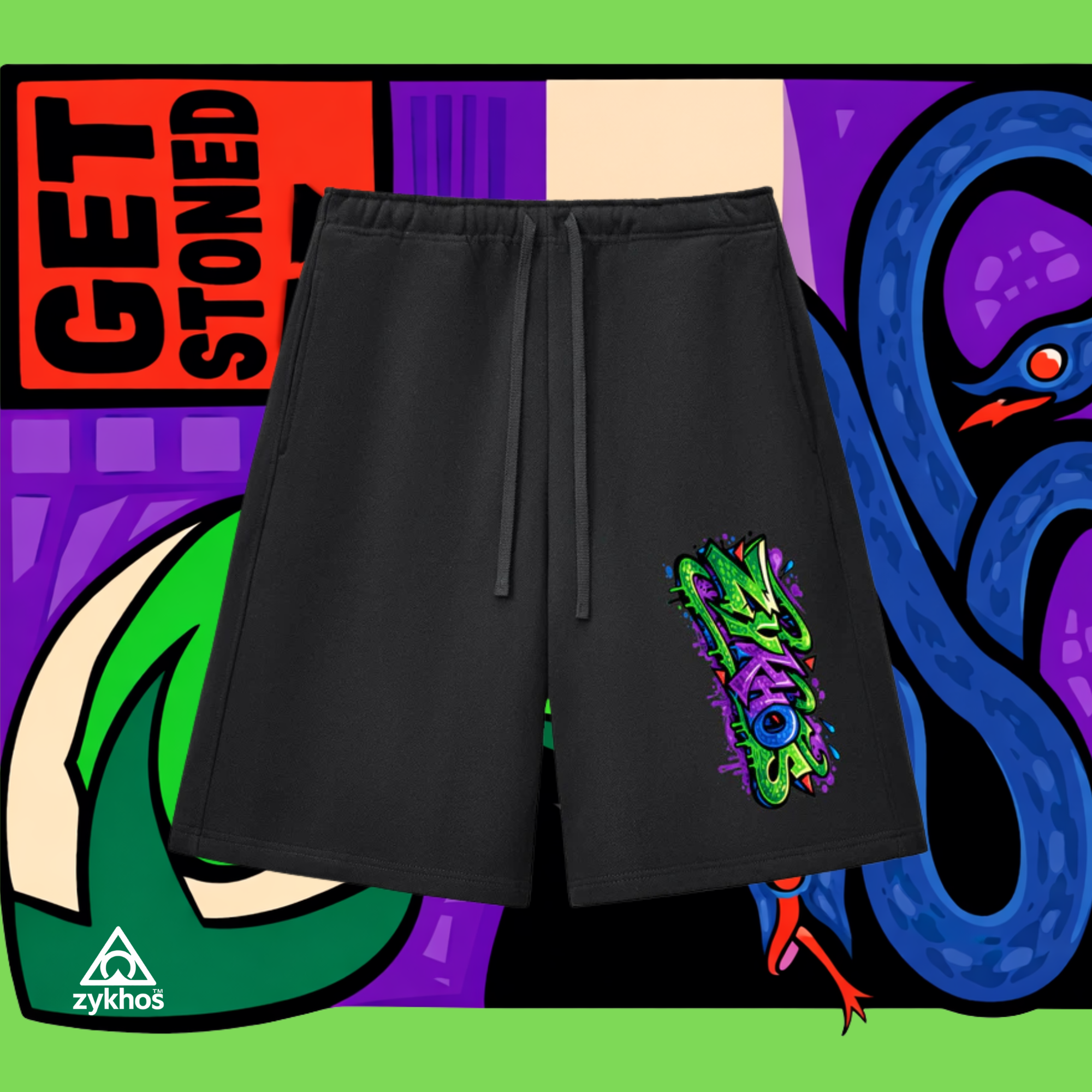 CROMATIC FRACTURE — Essential Heavyweight Fleece Shorts