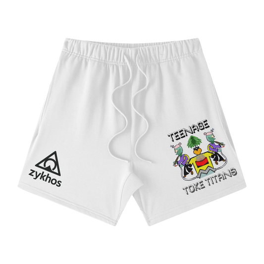 Streetwear Unisex Heavyweight Earth Tone Loose Fit FOG 100% Cotton Shorts