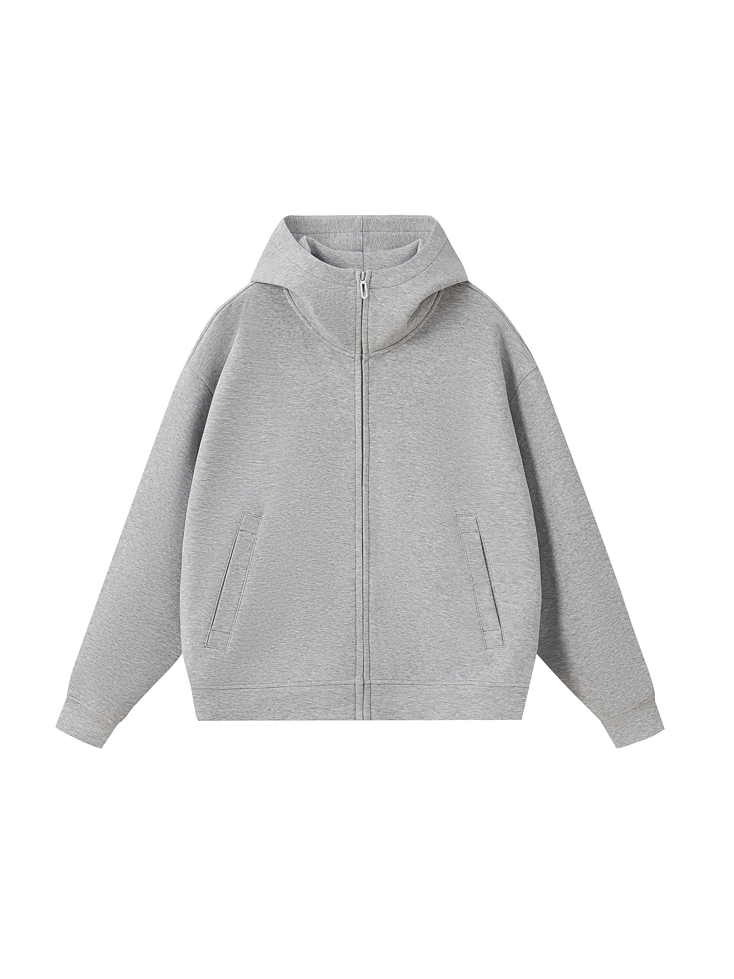 Essential Heavyweight High Neck  Zip-Up Hoodie